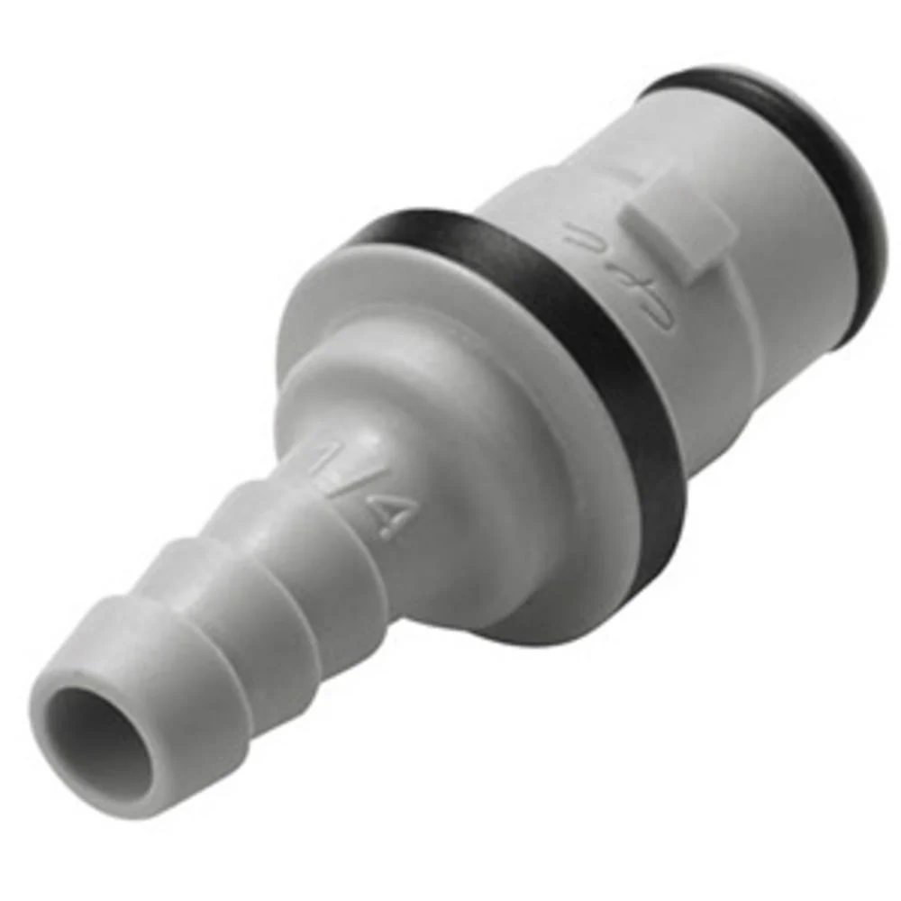 NS2D220412 Valved In-Line Hose Barb Coupling Insert 1/4 ID Barb — Single