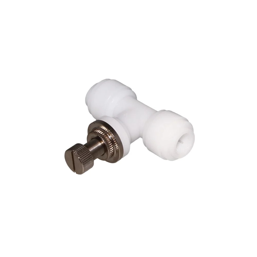 NeoFit - Acetal Natural White Flow Control Union Connector 1/4" tube — Single