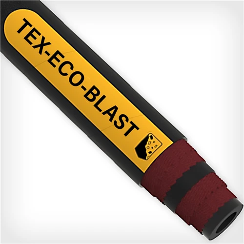 ECOBLAST-.75-100 by Texcel | TEX-ECO-BLAST Series | 2-Ply Premium Grade Sandblast Hose | 3/4" Hose ID | 150 PSI | Black — 50' Length