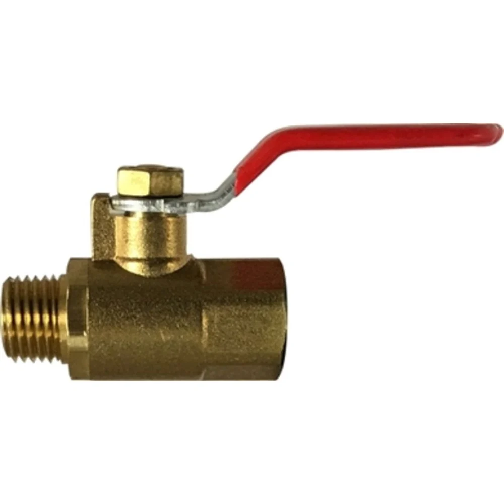 Brass 1/4" Mini M X F Ball Valve — Bag of 50