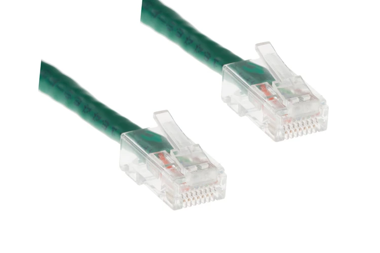 Cat6 Ethernet Patch Cable, Non-Booted, UTP, 7 ft, Green