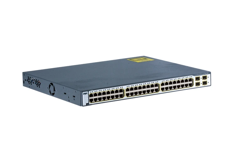 Cisco 3750 Series 48 Port Stackable PoE Switch, WS-C3750-48PS-S