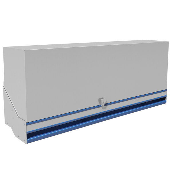 Advance Tabco PRDSR-48-LC Prestige Series 48" 24-Bottle Stainless Steel Double-Tier Speed Rail with Locking Cover