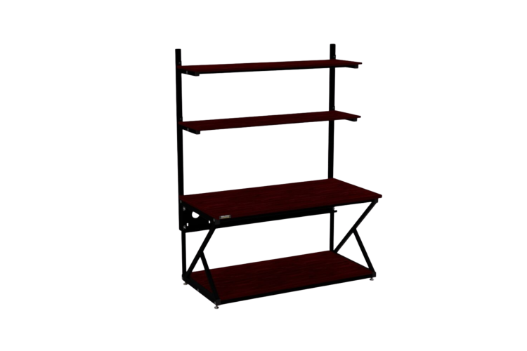 60in Performance 200 Series® LAN Station - African Mahogany
