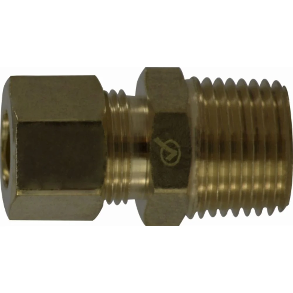 Brass LF 768 3/8" X 3/8" Connector — Single