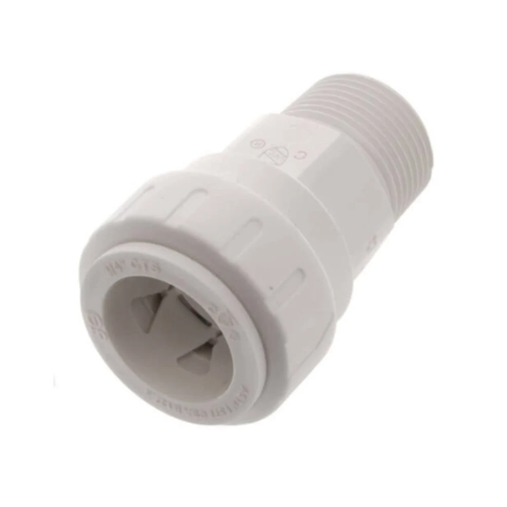 John Guest Male Connector PEX - 3/4 CTS x 3/4 NPT — Box of 50