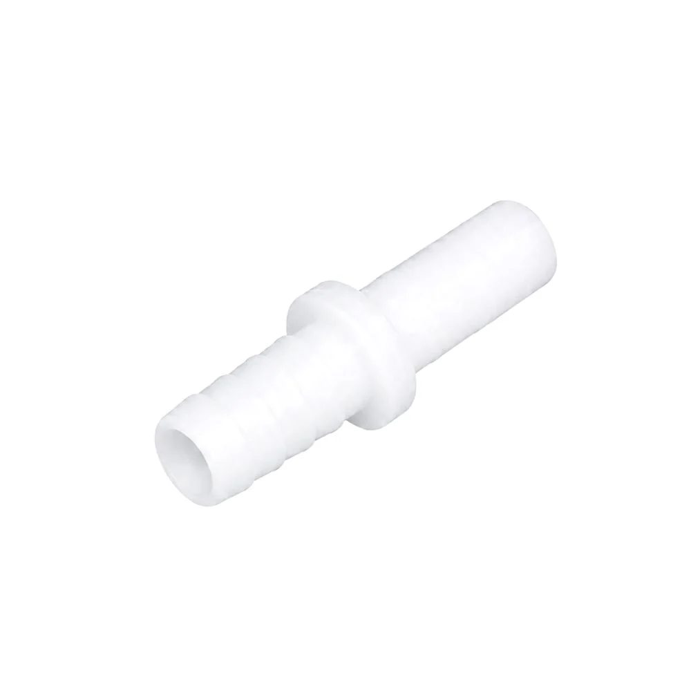 neoFit - Acetal True White Stem Barb Connector 3/8"stem x 3/8"barb — Box of 400