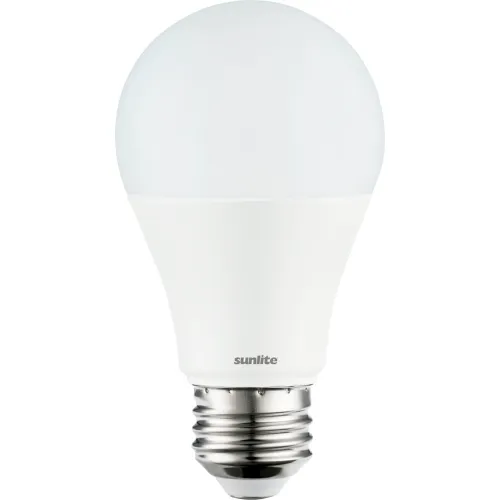 Sunlite® LED A19 Household Light Bulb, E26 Base, 9W, 800 Lumens, 5000K, Super White, Pack of 3