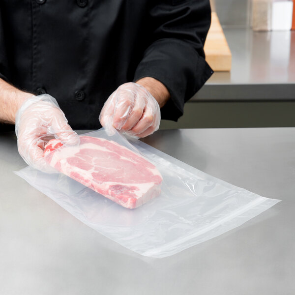 ARY VacMaster 50724 10" x 12" Chamber Vacuum Packaging Bags with Zipper 3 Mil - 1,000/Case
