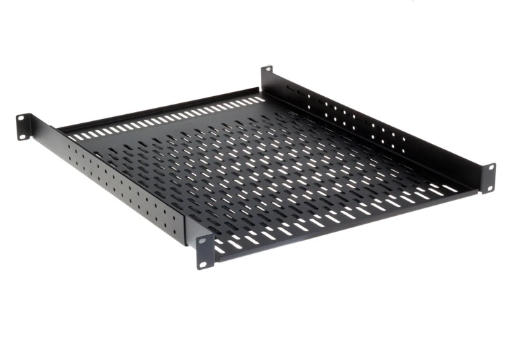 Kendall Howard 1U Vented 4-Point Adjustable Shelf