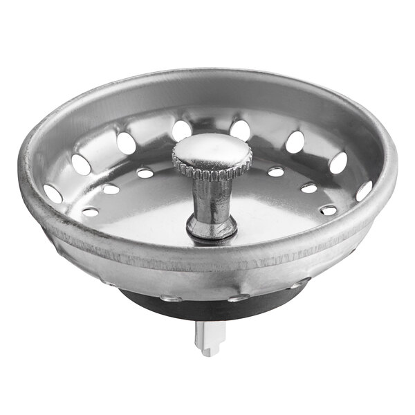 Advance Tabco K-310 Equivalent 3 1/2" Stainless Steel Basket Drain Strainer for Drain Assembly
