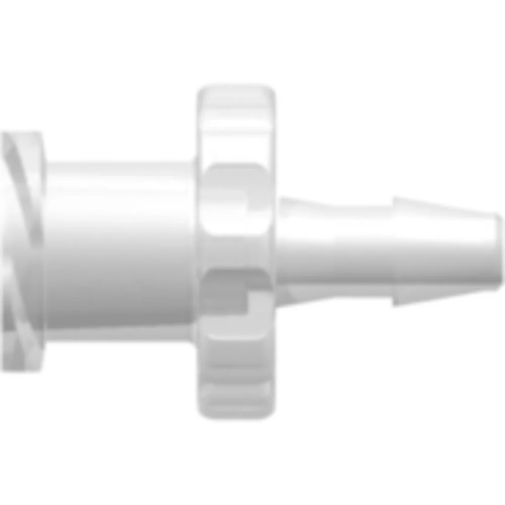 LinkTech Female Luer Thread Style to 200 Series Barb, 3/32" (2.4 mm) ID Tubing, Natural Polypropylene — Box of 10000