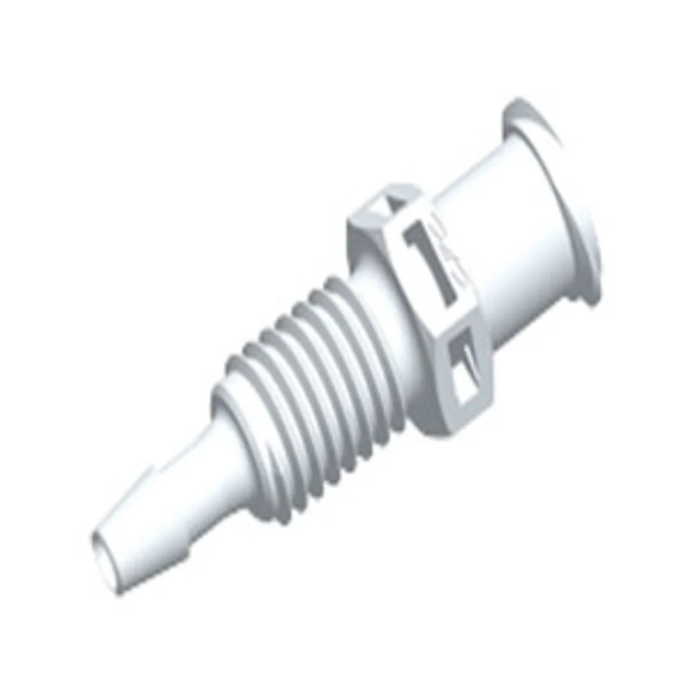 PMLF3130 Luer Fitting White Nylon Panel Mount Female Luer X 3/32 HB — Pack of 1000