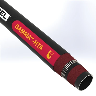 GHTA15S1-4.0-200 by Texcel | GAMMA™-HTA Series | Hot Tar & Asphalt Hose | 4" Hose ID | 150 PSI | 29 in/Hg Vacuum Rated | Black — 200' Length