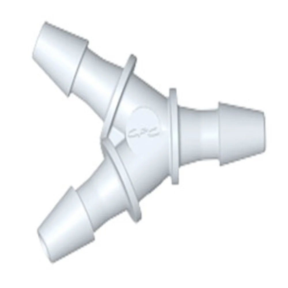 HY270 Y Fitting Natural PVDF 1/16 HB x 1/16 HB x 1/16 HB — Pack of 1000