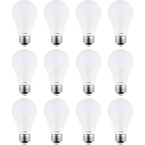 Sunlite® LED A19 Light Bulb, E26 Base, 11W, 1100 Lumens, 4000K, Cool White, Pack of 12