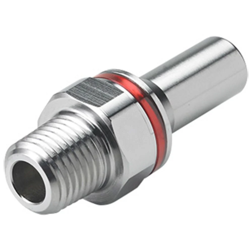 RPLQ4D24004RED Rack and Panel Insert Straight Thread Port 1/4 NPT Warm Red — Bag of 10