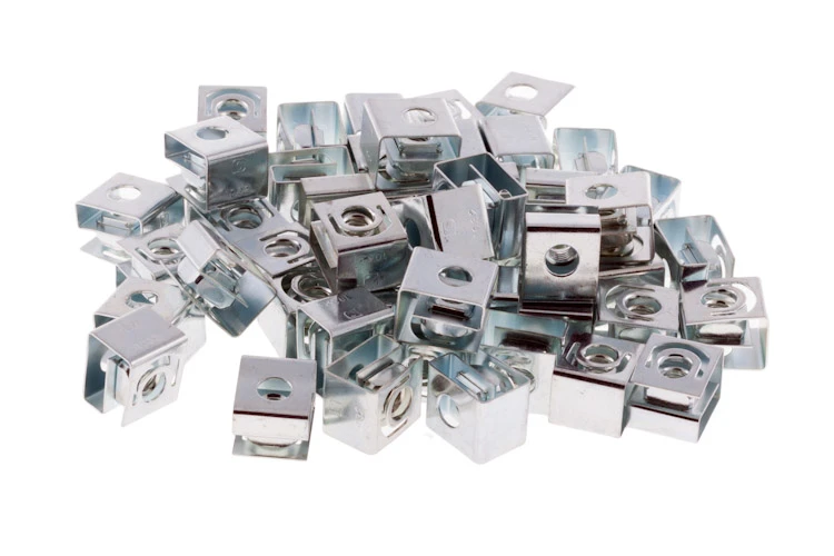 Rack Mount Slide-On Clip Nuts, 10-32, Qty 50