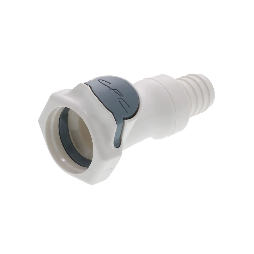 HFCD171035 Valved In-Line Hose Barb Coupling Body 5/8 ID Barb — Bag of 10