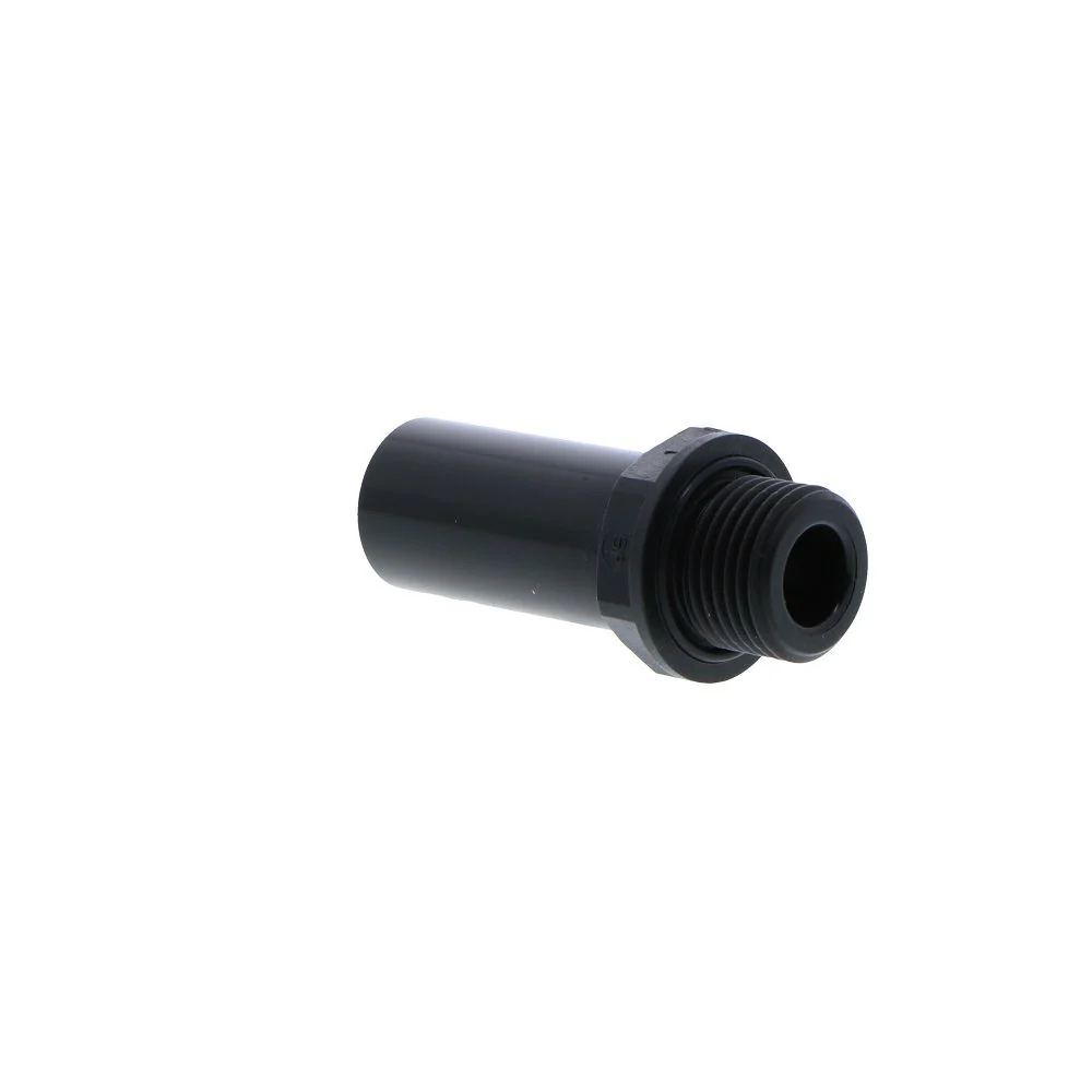John Guest Stem Adapter BLACK ACETAL - 22mm x 1/2 BSPT — Box of 100