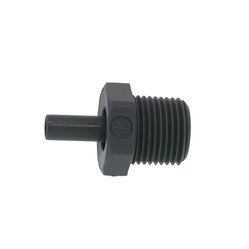 John Guest Stem Adapter NPTF - 1/4 x 3/8 NPTF — Single