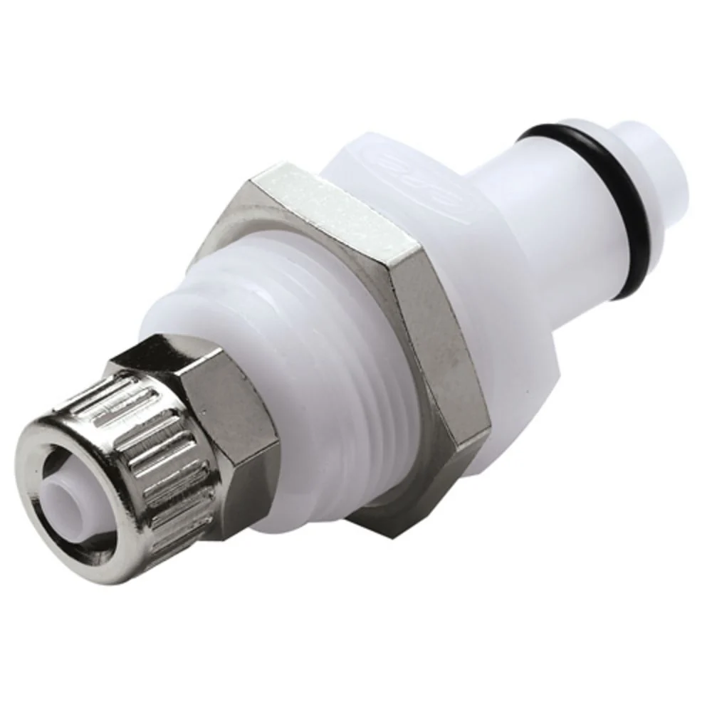 PLC40004 Panel Mount PTF Coupling Insert 1/4 PTF — Bag of 25