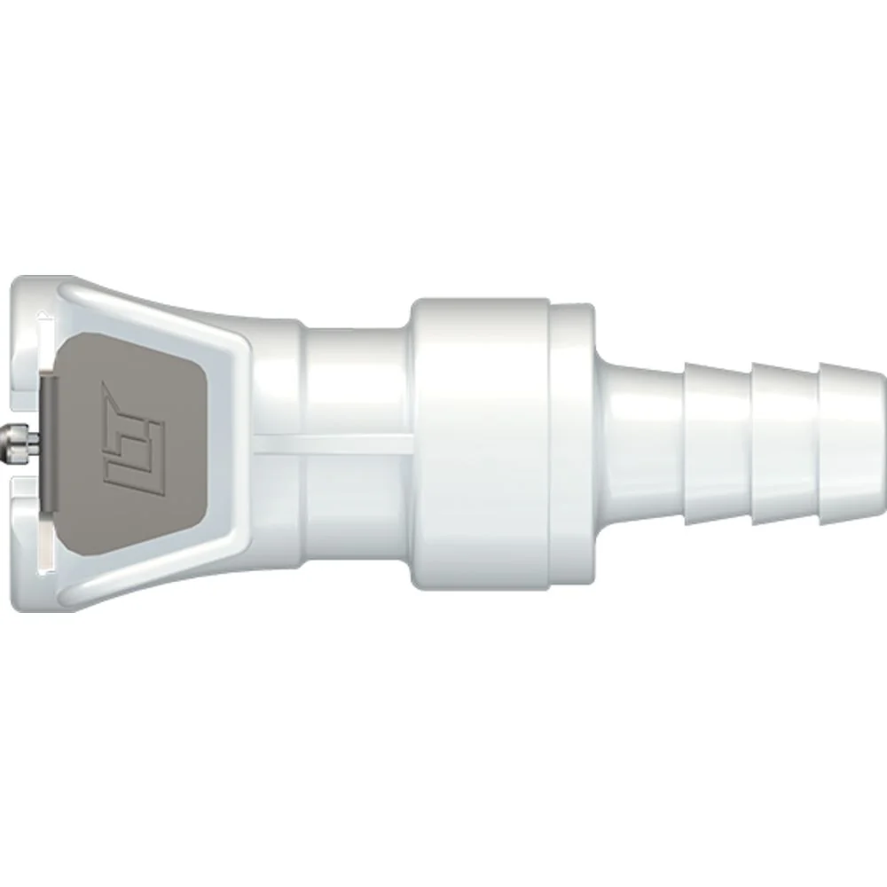 LinkTech 40AC Series Straight Female, Non-valved, 5/16" HB, Natural Acetal — Box of 1000