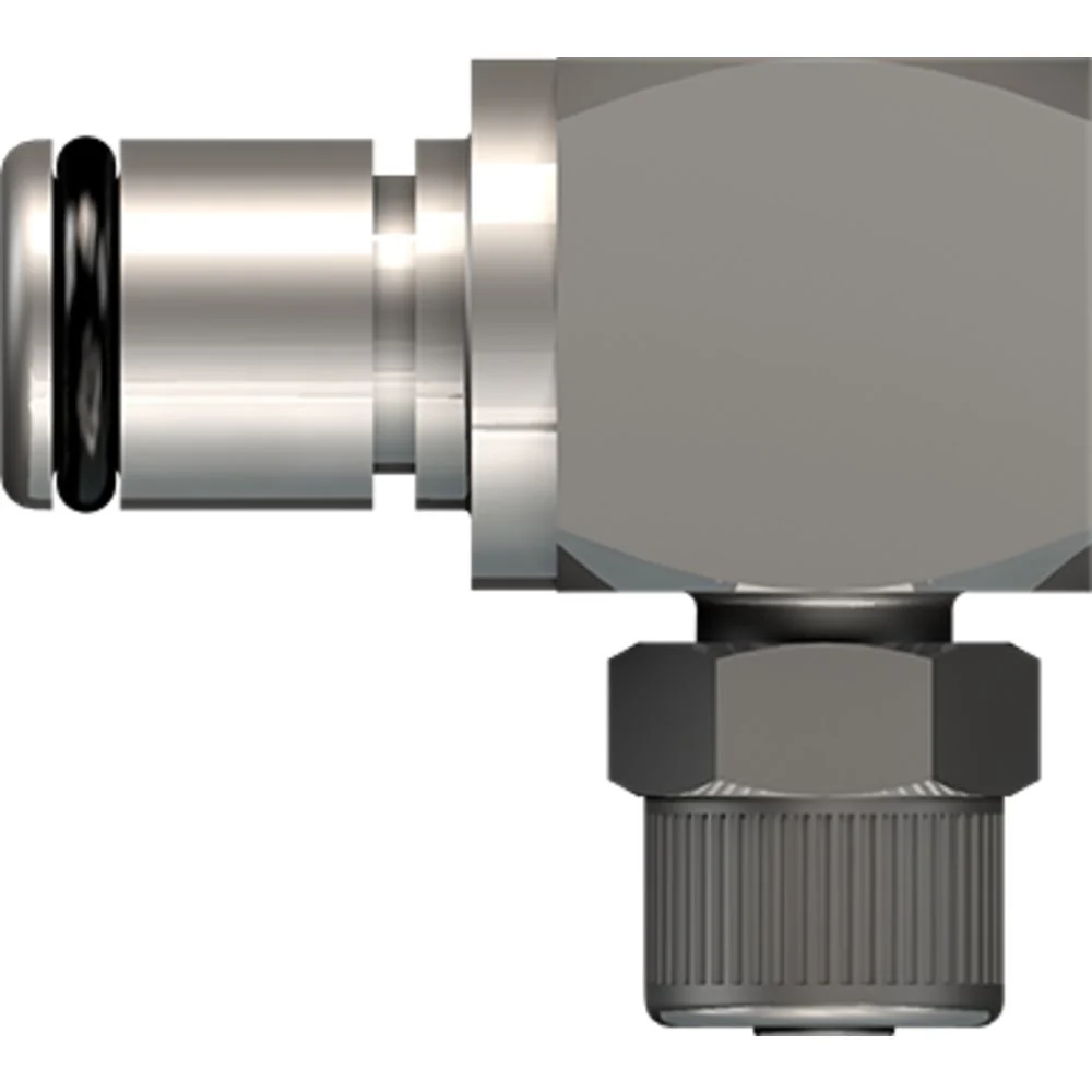 LinkTech 40CB Series Elbow Male, Non-valved, 1/4" PTF, Chrome Brass — Box of 1000