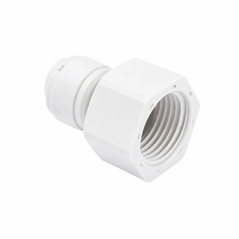 NeoFit - Acetal White Female Adapter- UN V-Type- 1/2" tube OD x 1/2-16 UN — Box of 200