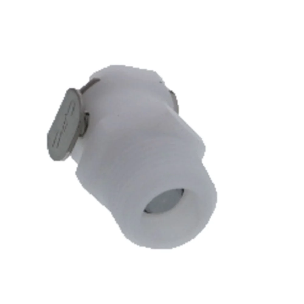 PLCD10006V Valved Male Thread Coupling Body 3/8 NPT FKM (Viton) O-ring — Pack of 250