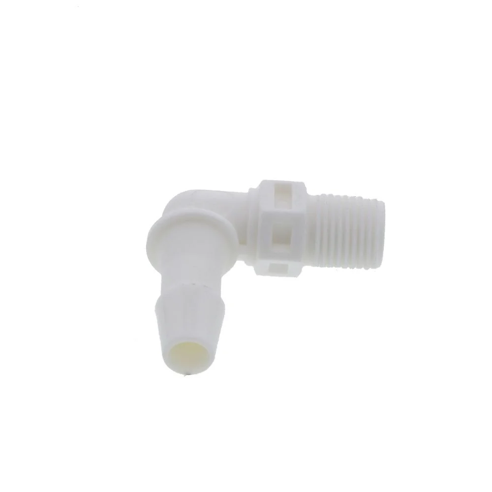FitQuik Nylon Thread to Tube Elbow Fitting - 1/8 NPT to 1/4 Hose Barb — Pack of 1000