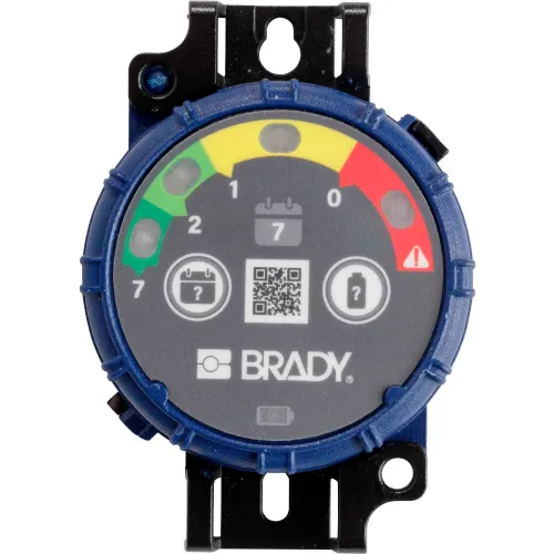 Brady® Brady Inspection Timer, 7 Day, 10 Pack, LED Lights, ABS Plastic, Blue