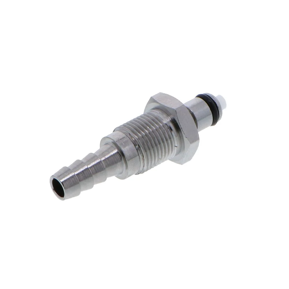 MCD4204 Valved Panel Mount Hose Barb Coupling Insert 1/4 ID Barb — Pack of 100