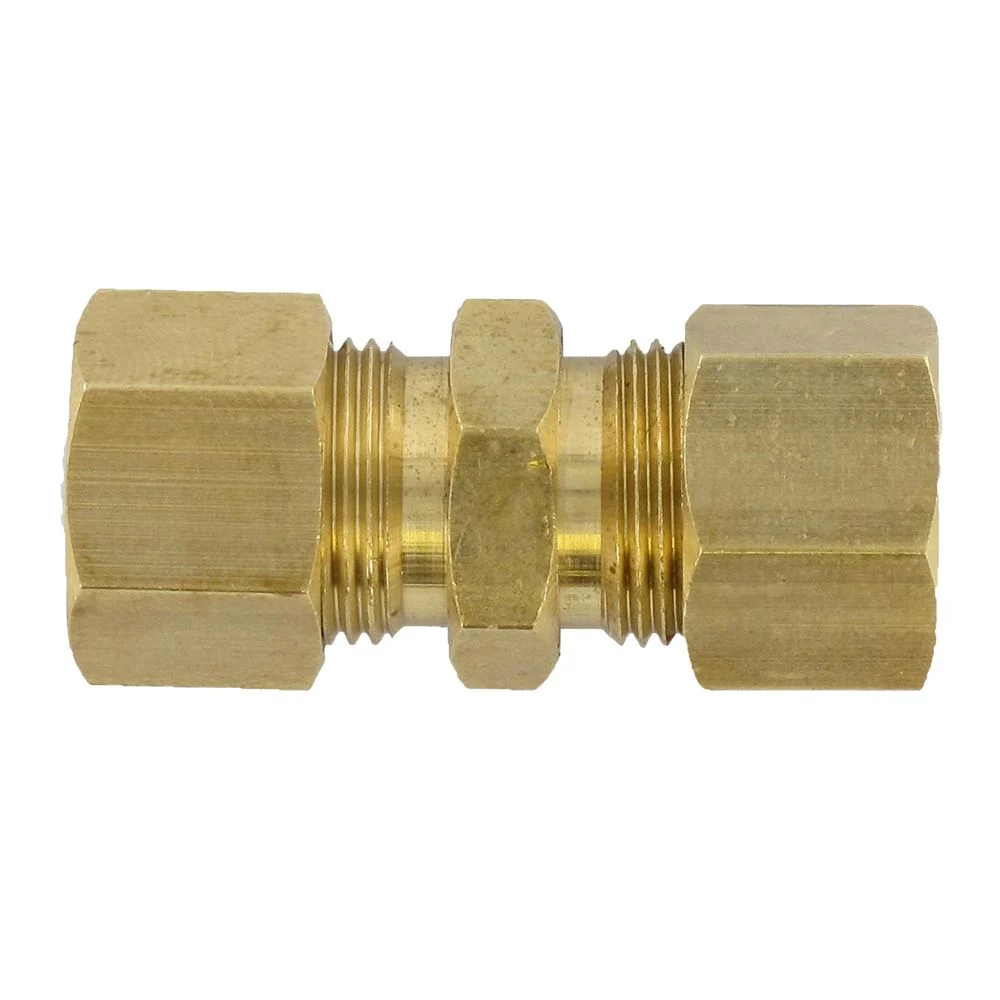 Brass Compression Union 3/8 x 3/8 Compression — Bag of 10