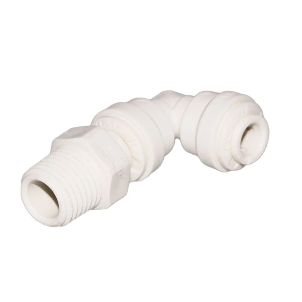 John Guest Swivel Elbow Polypro - 3/8 x 3/8 NPTF — Single