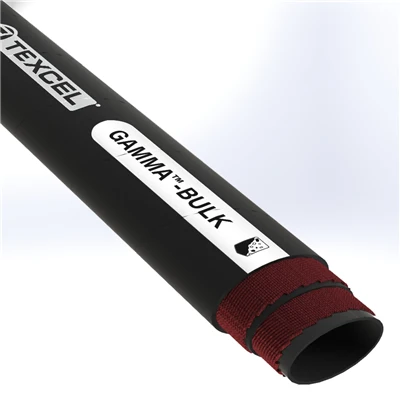 GBU75S1B-5-6-100- by Texcel | GAMMA™-BULK Series | Dry Bulk Material Discharge Hose | 5" Hose ID | 75 PSI | Black — Exact Length (FT)