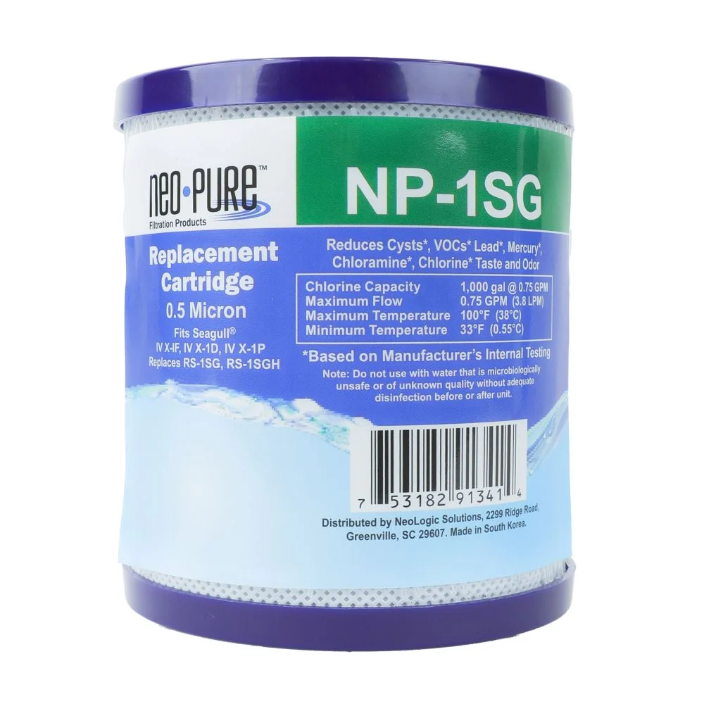 Neo-Pure NP-1SG Seagull® RS-1SG Compatible Replacement Cartridge — Case of 9