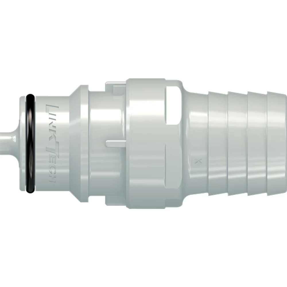 LinkTech 60PP Series Straight Male, Valved 3/4" HB, Polypropylene, EPDM — Single
