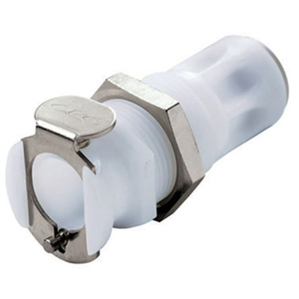 PLCD11004 NSF Valved Panel Mount Quick Connect Coupling Body 1/4 JG — Pack of 250
