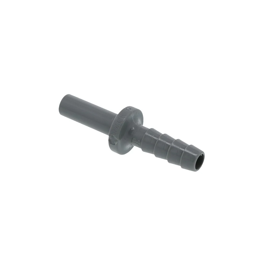 John Guest Stem Barb Connector - 1/4 OD Stem x 1/4 ID Barb — Single