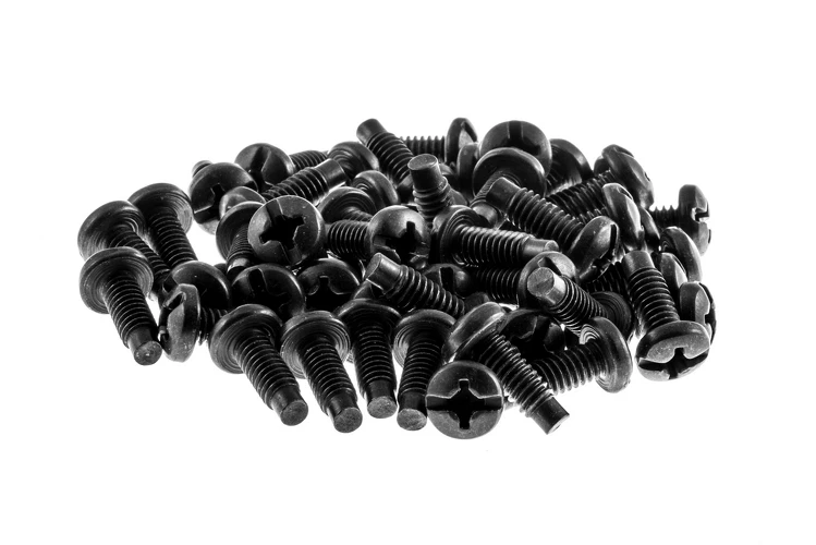 Rack Screws, 12-24 Thread, Phillips Head (Qty 50)