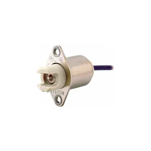 Leviton 554 R7s Rx7s Base, Plunger, Keyless, Incandescent Lampholder