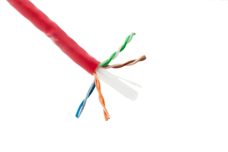 Cat5e Bulk Ethernet Cable, Unshielded, Solid, CMR, Pull Box, 1000 ft, 350 Mhz, Red