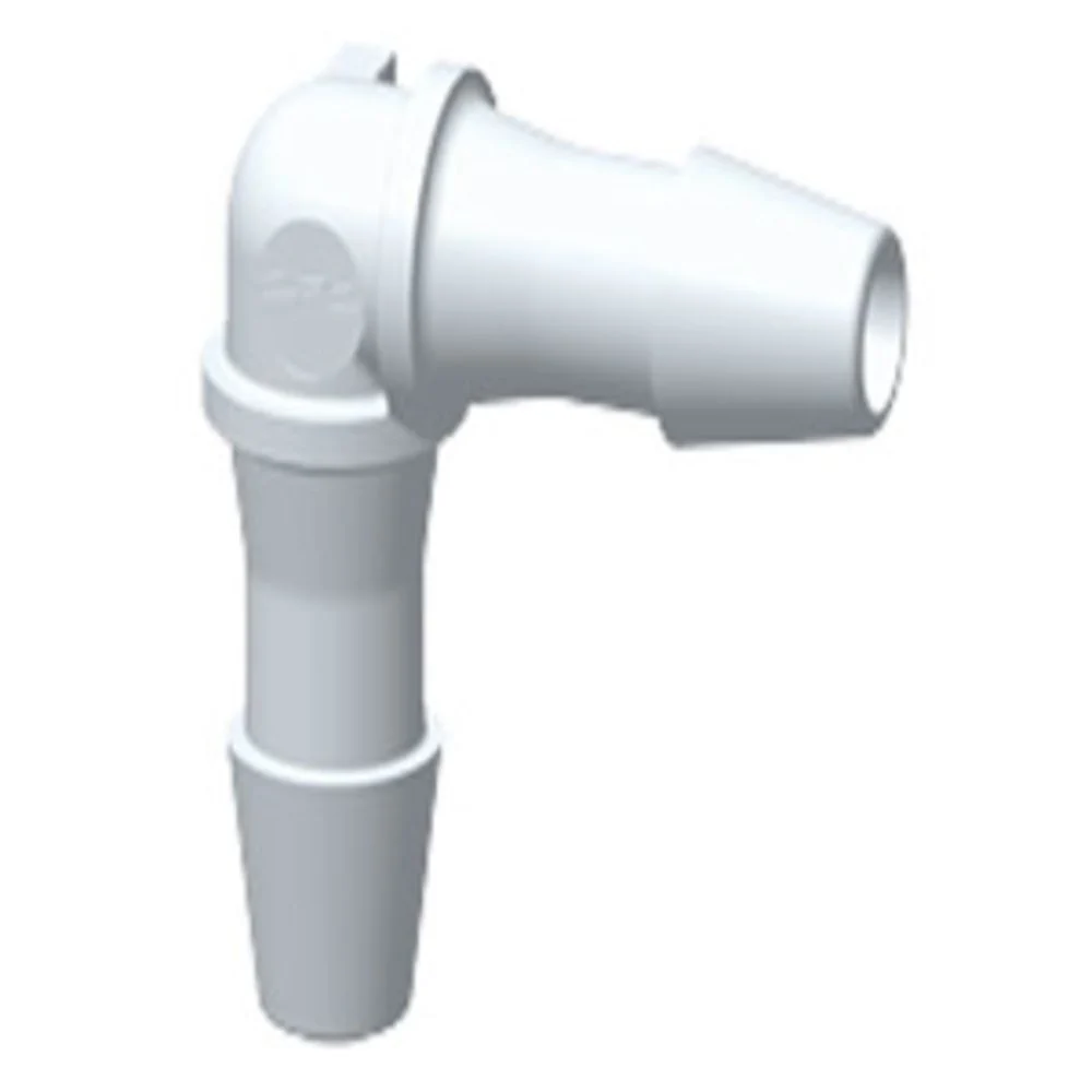 HE530 Elbow Fitting White Nylon 5/32 HB X 5/32 HB — Bag of 100