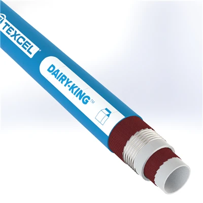 MILK-2.0-100 by Texcel | DAIRY-KING™ Series | Milk Hose | 2" Hose ID | 150 PSI | 29 in/Hg Vacuum Rated | Blue — 100' Length