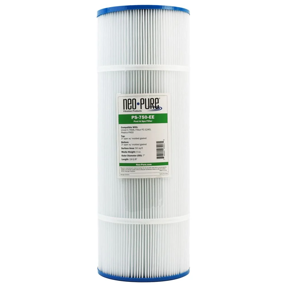 Neo-Pure PS-750-EE Pool and Spa Filter 7" x 19-5/8" — Single