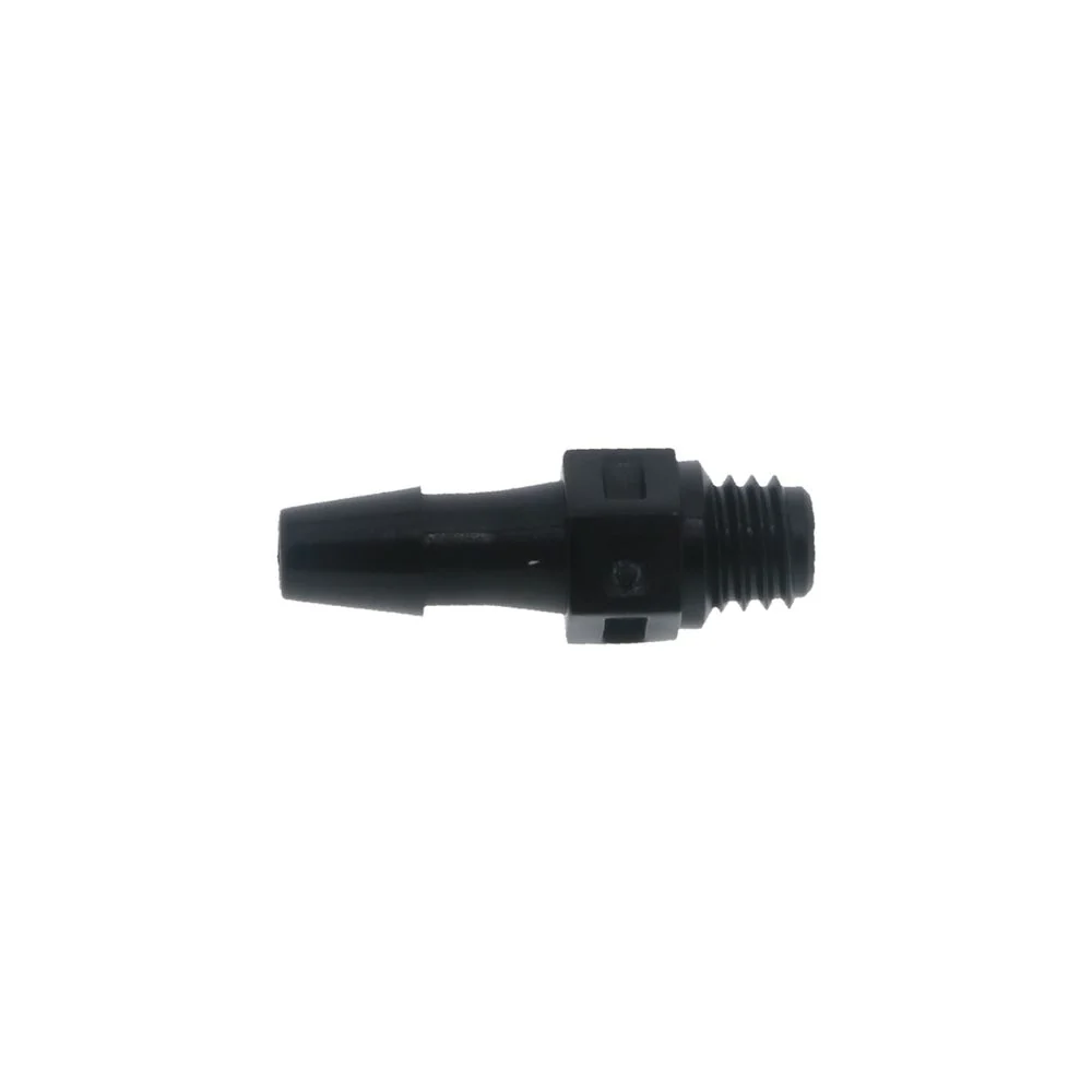 FitQuik Nylon Thread to Tube Straight Fitting - 10-32 UNF to 1/8 Hose Barb - Black — Pack of 1000