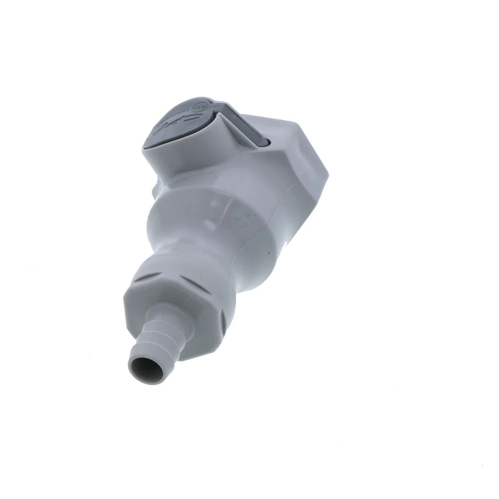 UDC Valved In-Line Hose Barb Coupling Body - 3/8 ID Barb EPDM O-Ring — Pack of 50