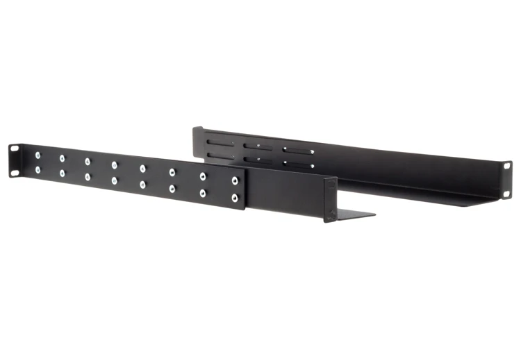 Gruber 19in, 23in, 30in Rack Mount Adjustable Rails, Black.