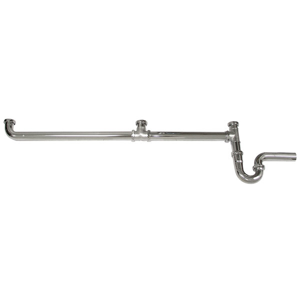 Advance Tabco K-351 Continuous Waste Pipe with Three 1 1/2" IPS Drain Connections for Three Compartment Sinks